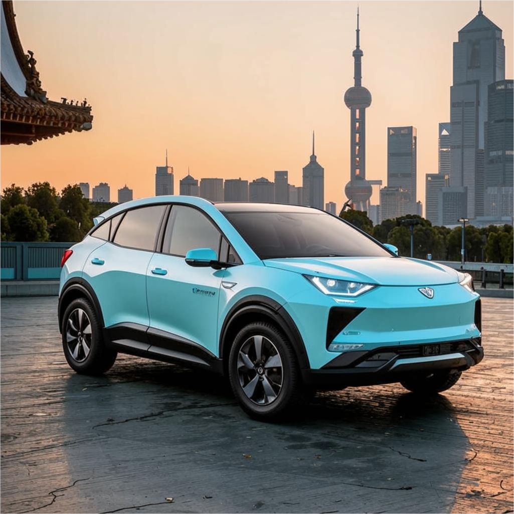 Небесный гибрид на рассвете (закате?) в городе...