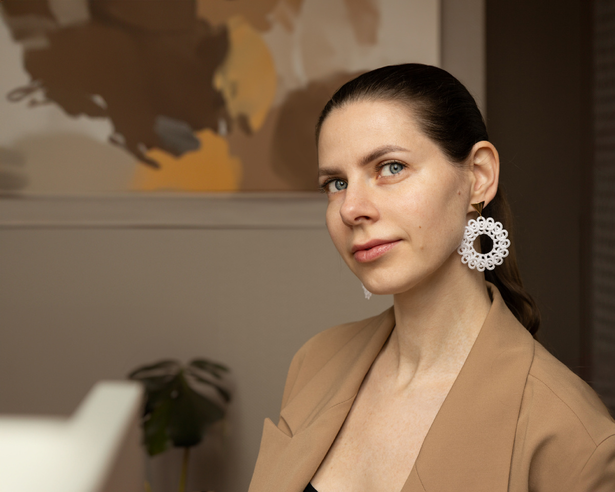 Серьги в технике фриволите