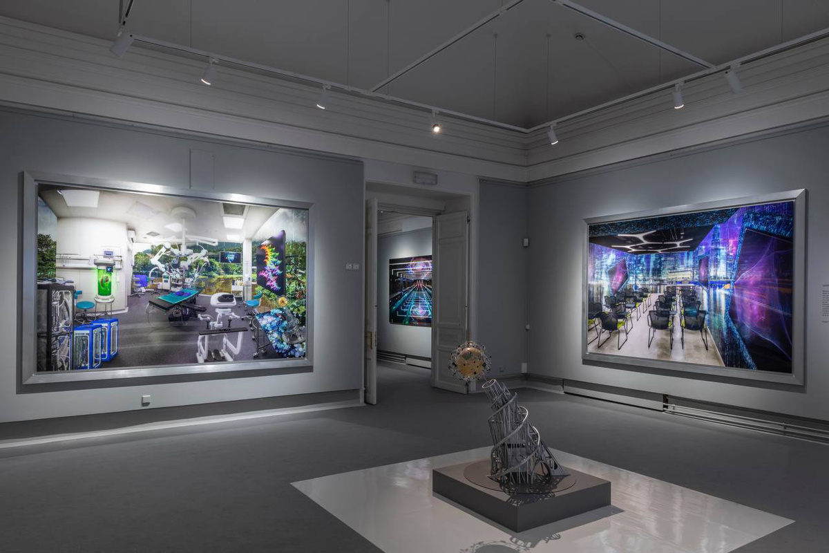    Экспозиция проекта «Жилище будущего» в Мраморном дворце Русского музея, 2023-2024 годы