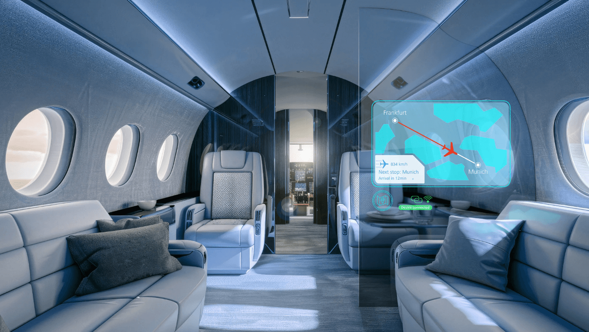    «Умное» стекло также может помочь уменьшить общий вес самолета. Фото: Zeiss