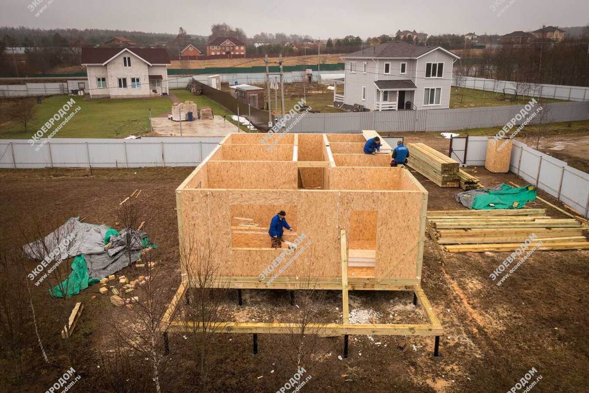 Строительство СИП-дома занимает всего 10-14 дней