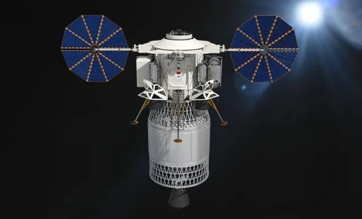    Рендер посадочного лунного модуль «Лань Юэ» / © CNSA
