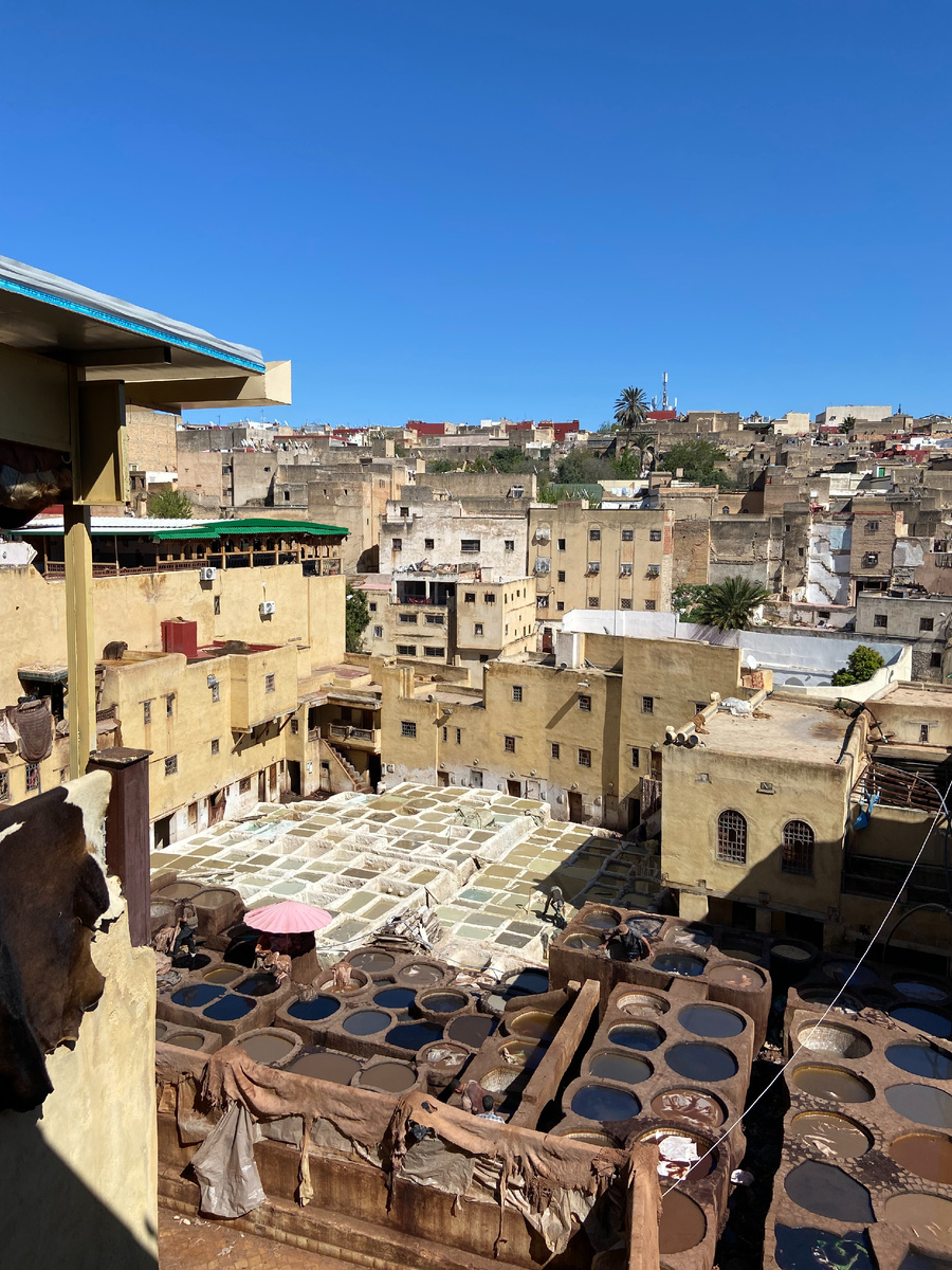 Красильни в Фесе. Фото автора блог Дочь Пелевина