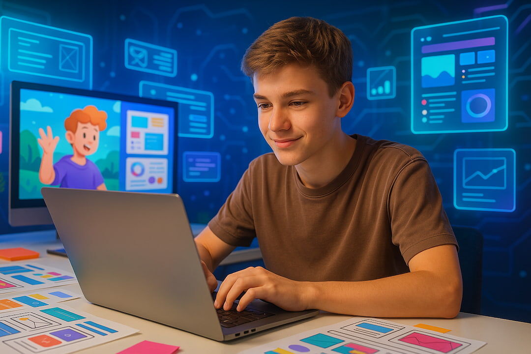 Если ваш подросток увлекается графикой, рисует на планшете, обожает стильные сайты или «залипает» на анимации, то, возможно, это не просто увлечение, а первый шаг к востребованной и высокооплачиваемой профессии.