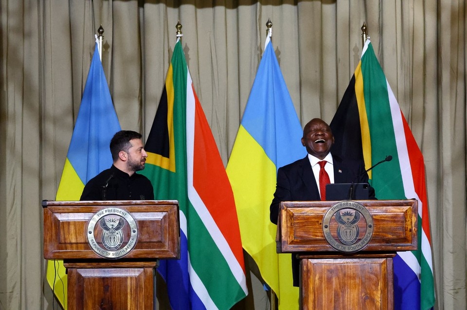 Владимир Зеленский прилетел в ЮАР Фото: REUTERS