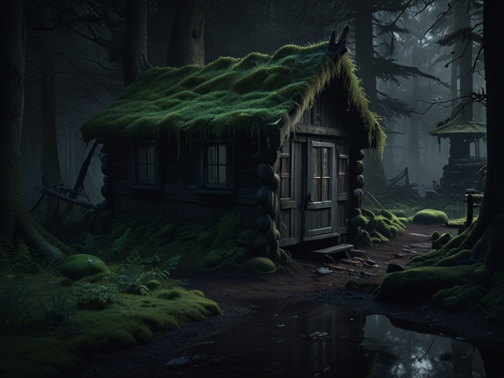 Утром Алексей вышел из избы и пошёл наугад