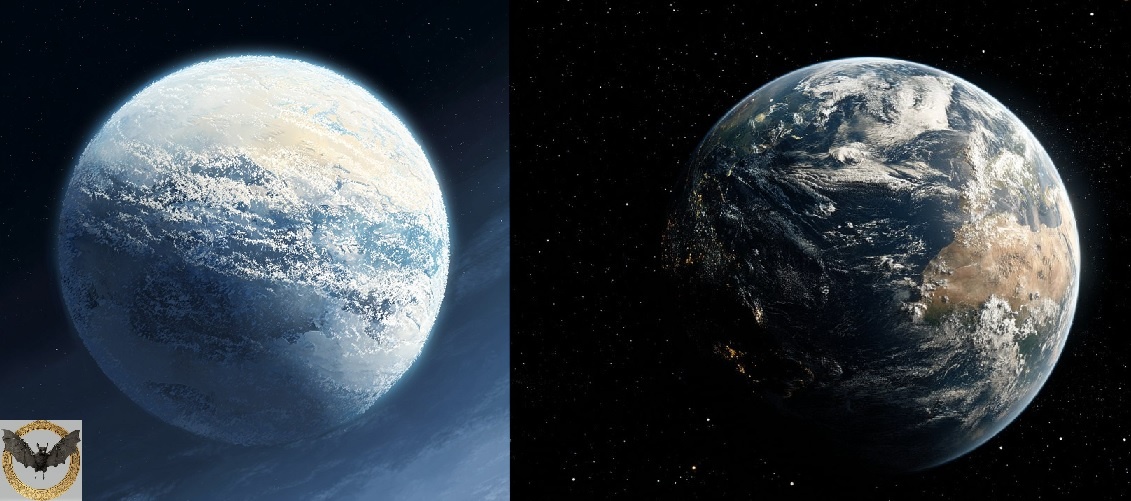 Земля снежок. Рис. MidJourney