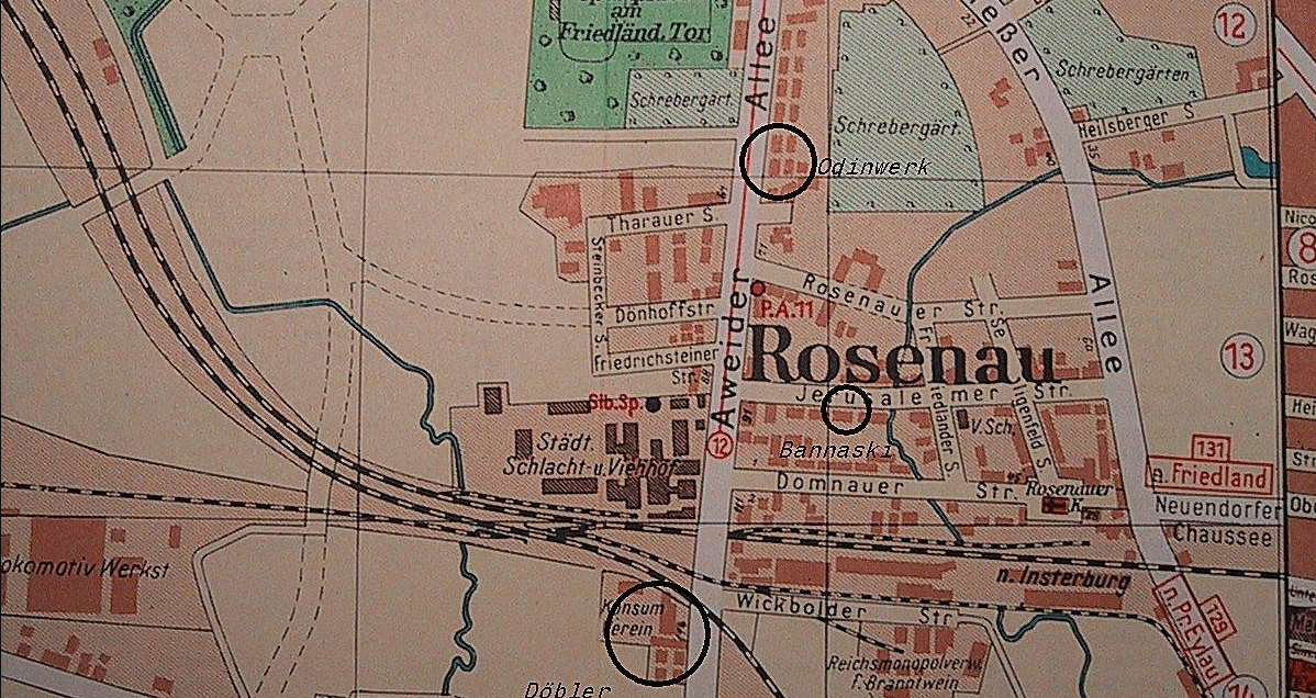 Карта района  периода с 1926-1930 гг