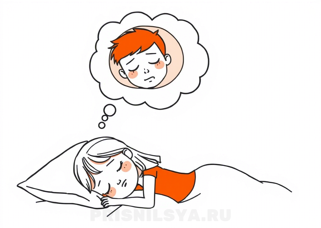 Девушке снится бывший парень