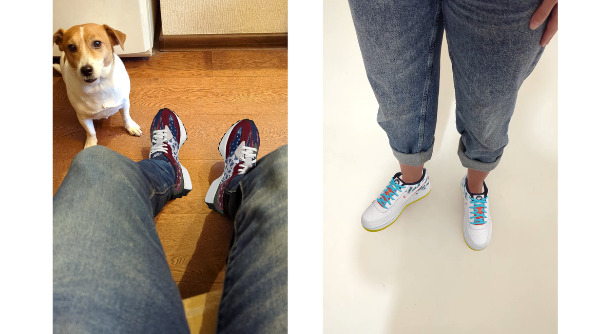 Примерка в дополненной реальности справа или слева?