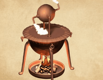 Анимация двигателя Герона