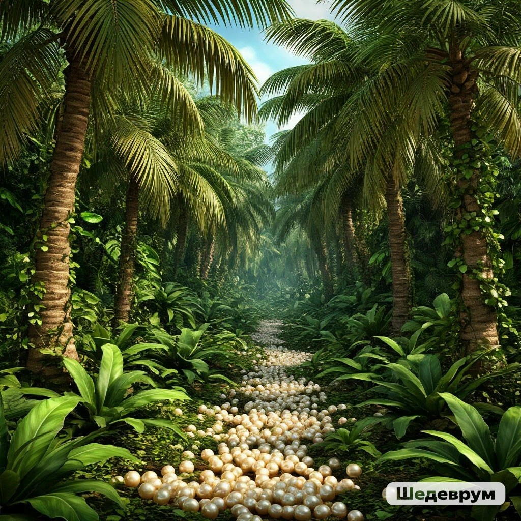 Жемчужная тропа в лесу