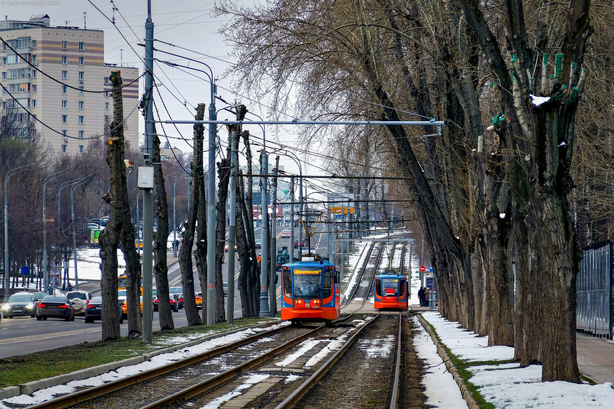 Трамвайные вагоны 71-623-02 в Москве, фото https://transphoto.org/photo/2104490, автор Yuriy Meshanskiy 