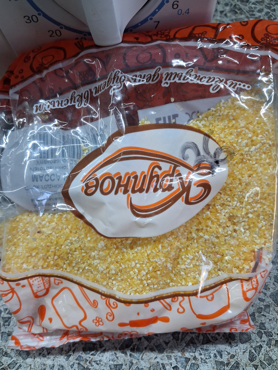 Кукурузная крупа. Фото автора.