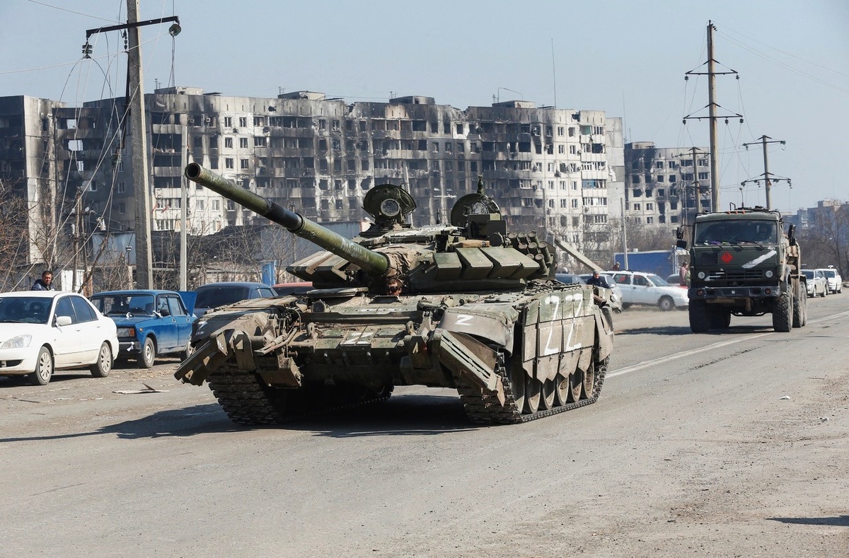 Т-72Б3М в Мариуполе . Март-апрель 2022 года.                                                                                          Фото: REUTERS/Alexander Ermochenko