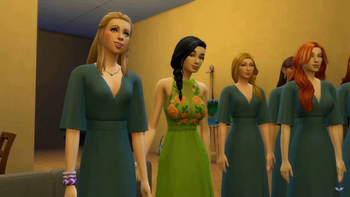 Девушки в гареме слушают Нигер во время урока. С темными волосами - Айше