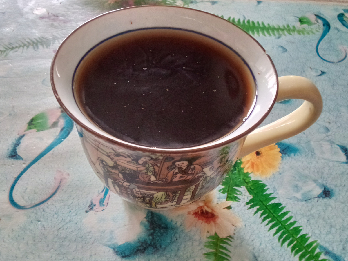 Фото из домашнего архива. Чай из чаги. 