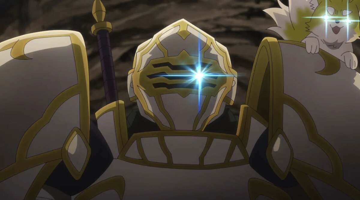 Кадр из аниме «Рыцарь-скелет вступает в параллельный мир»   📷