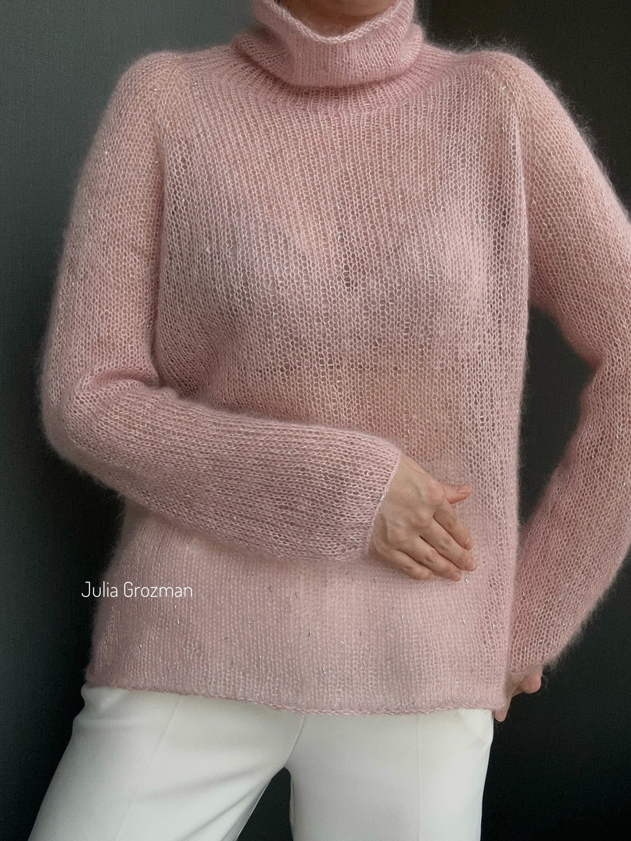 Свитер Aurora (мохер на шелке, узелковый люрекс)