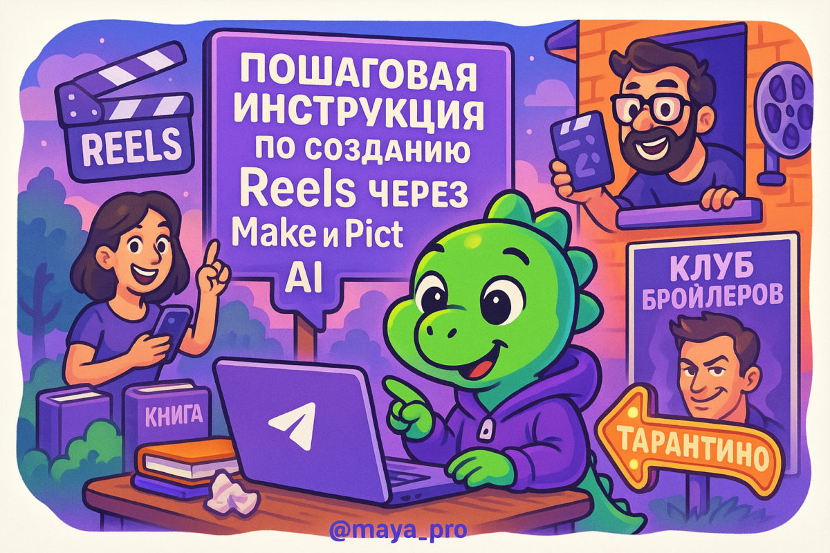    Как создать вирусные Instagram Reels с помощью автоматизации на Make.com и Pictory AI Артур Хорошев