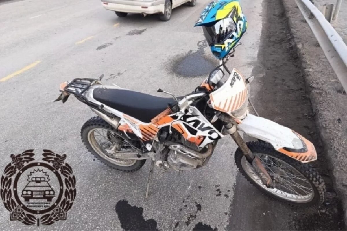    Водитель мотоцикла получил травмы в ДТП на Океанской в Петропавловске