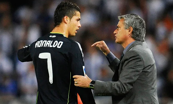 Криштиану Роналду и Жозе Моуриньо