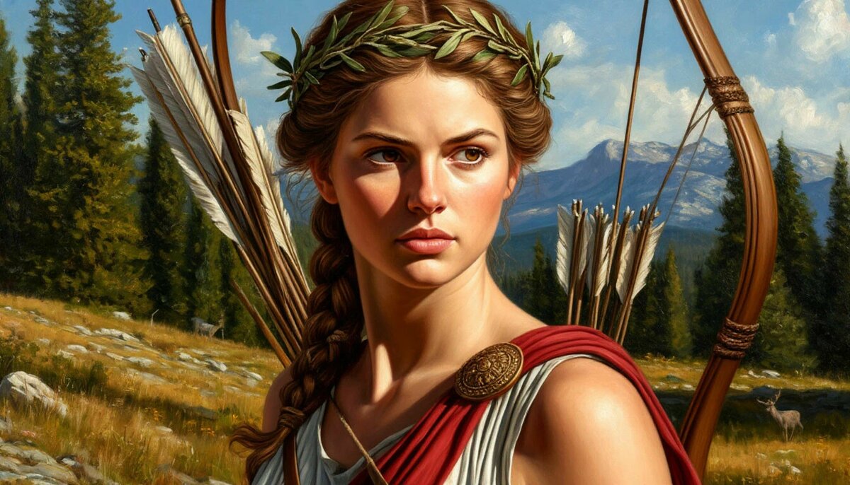 Артемида, богиня охоты, в мифах древней Греции