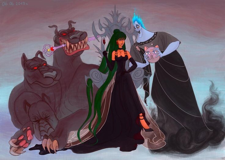 Так представляют себе Гадеса и Персефону художники студии Дисней