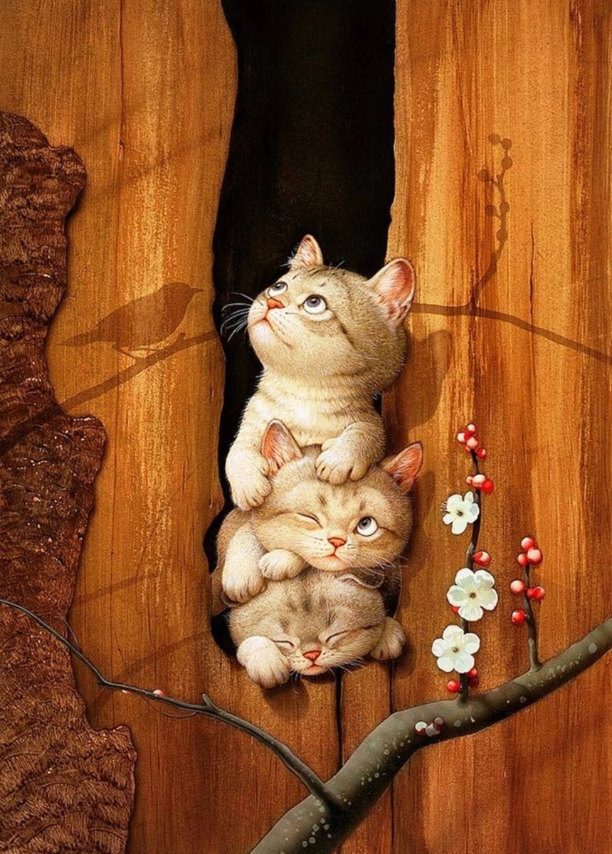 Картины художника Макото Мурамацу.  