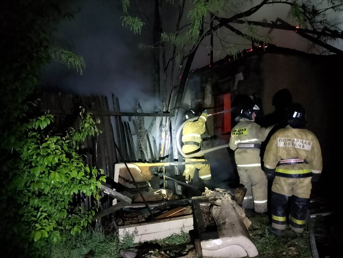 огнеборцы ПЧ№5 ГКУ "Волгоспас" выезжали на тушение пожара