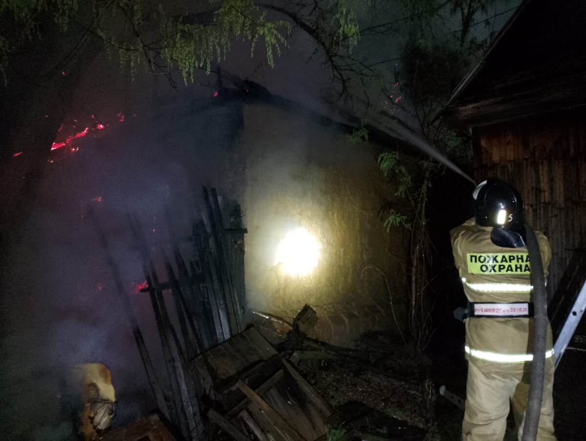 огнеборцы ПЧ№5 ГКУ "Волгоспас" выезжали на тушение пожара