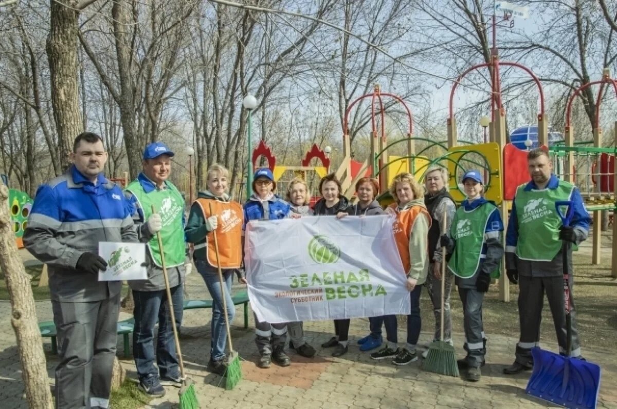    Оренбургские газодобытчики принимают участие во всероссийском экомарафоне «Зеленая Весна»