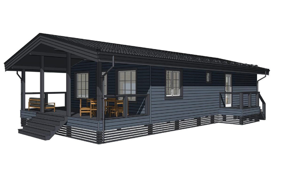 Каркасный дом Химос 2 с 3-мя спальнями