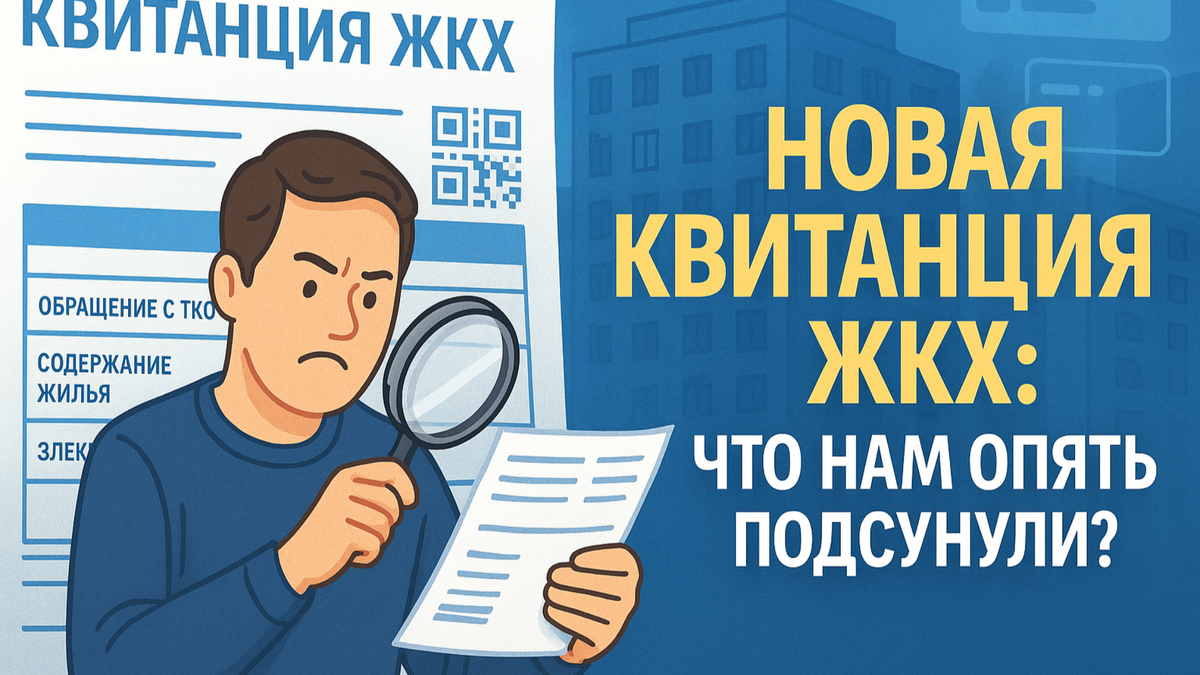 Новая квитанция ЖКХ: что изменится с 1 июля 2025 года