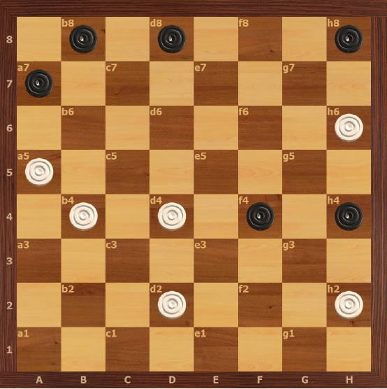 1.e5! (1.bc5? bc7 2.c3 e3 3… cb6x) 2. g3 3.e3 4.g7 5.c5=