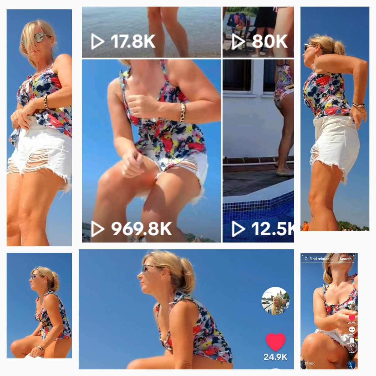 Набор просмотров за 2 дня на тиктоке.