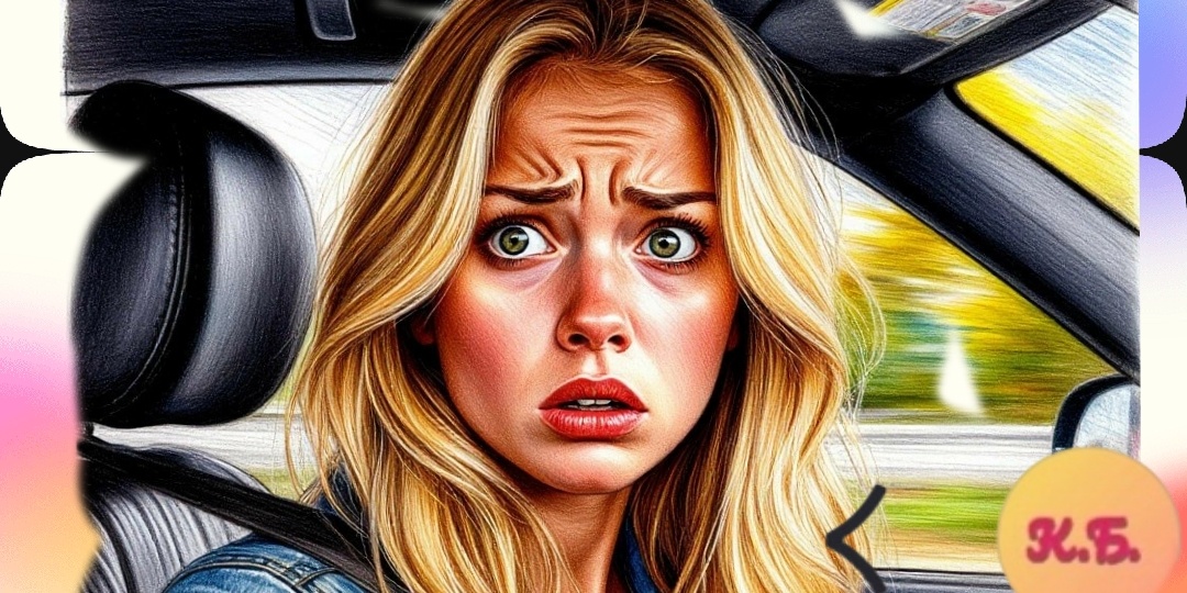 Блондинка на дороге