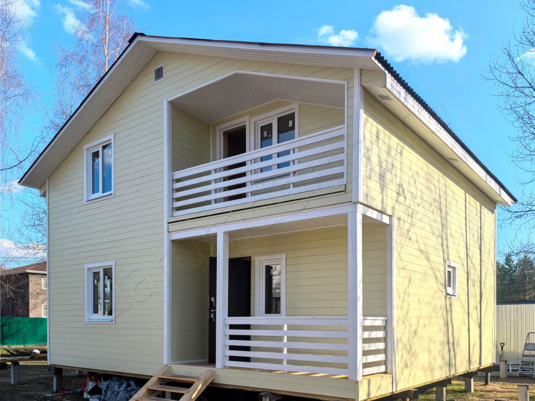 Каркасный дом в деревне Хрипань