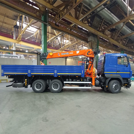 Автомобиль бортовой с КМУ HANGIL / МАЗ 6312C9-8575-012