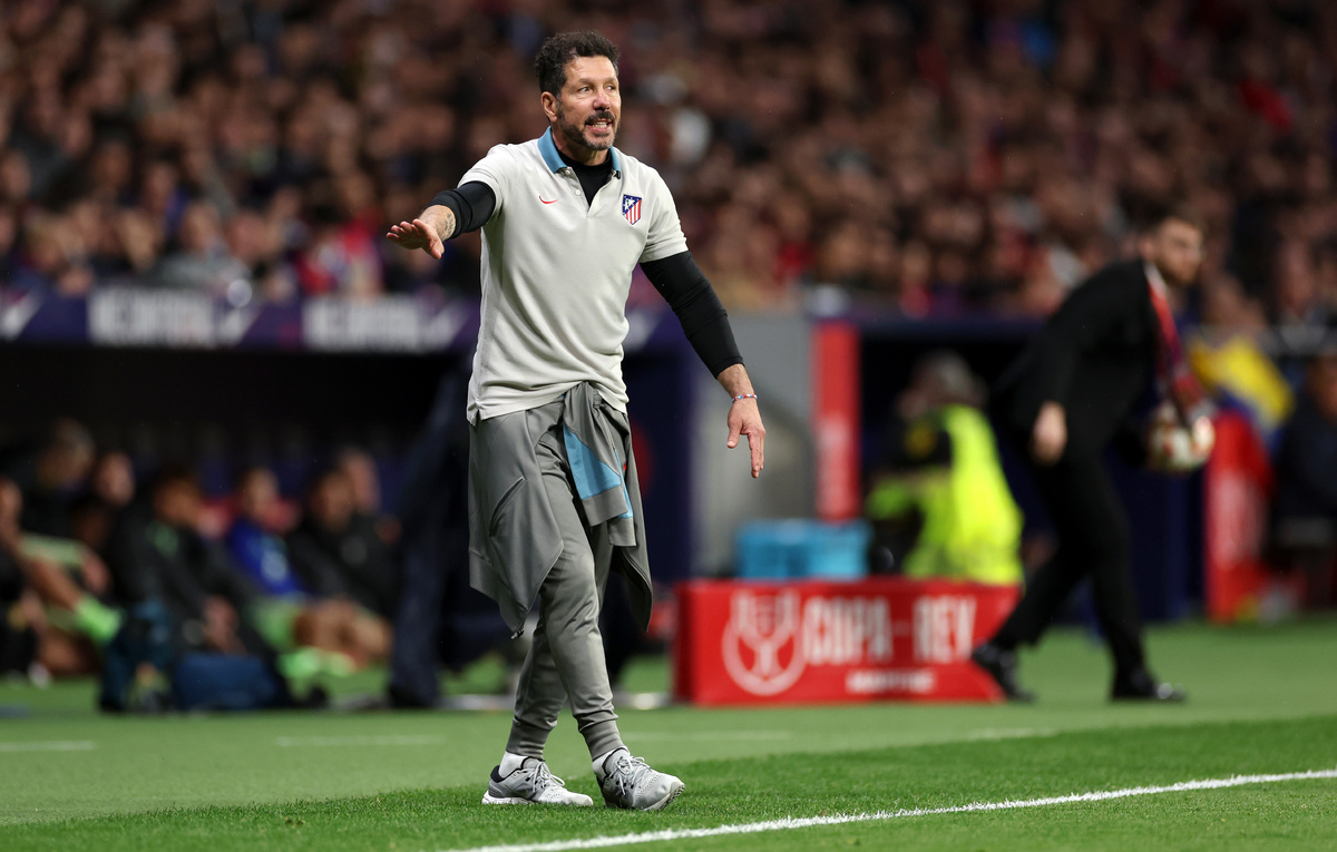    Главный тренер "Атлетико" Диего Симеоне  Florencia Tan Jun/Getty Images