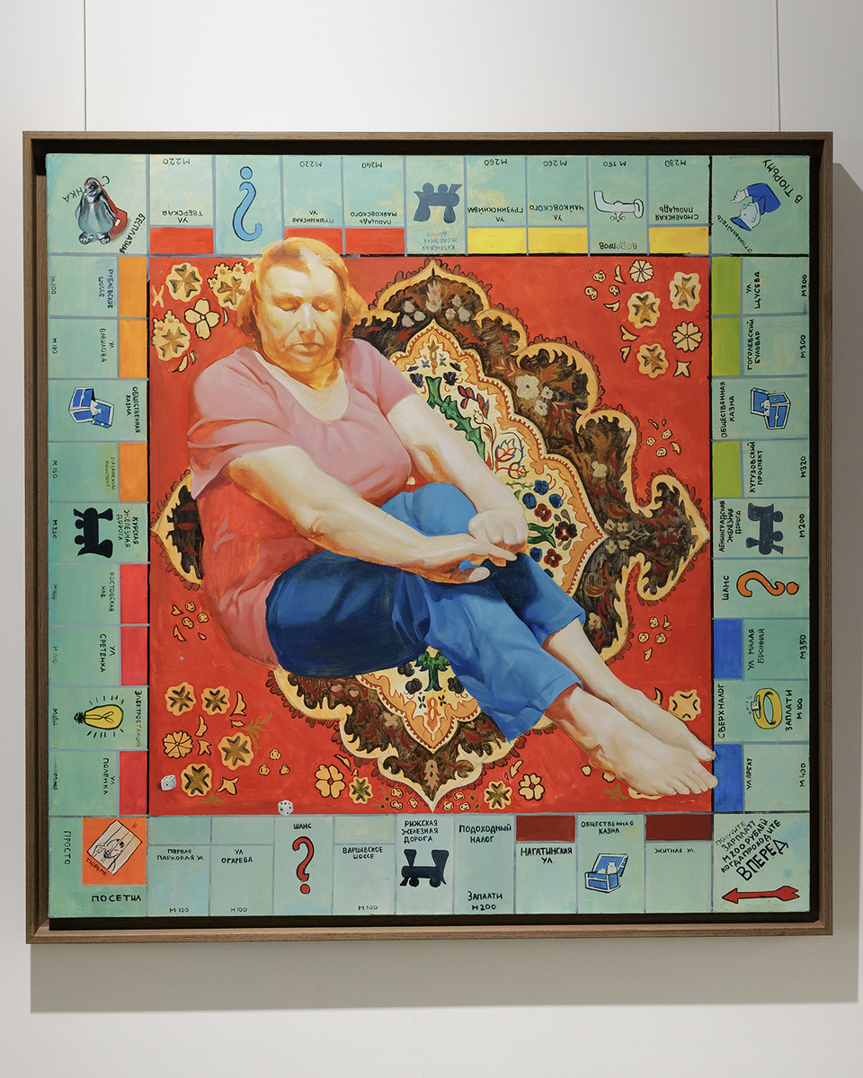 «Ковер № 2» 2024, Холст, масло, 100х100 см