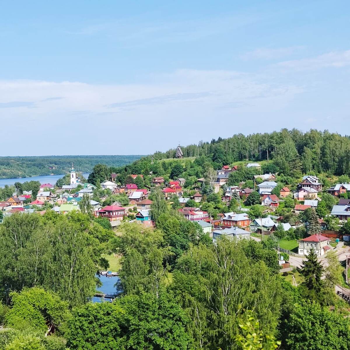 Плес. Вид с Соборной горы. Фото автора
