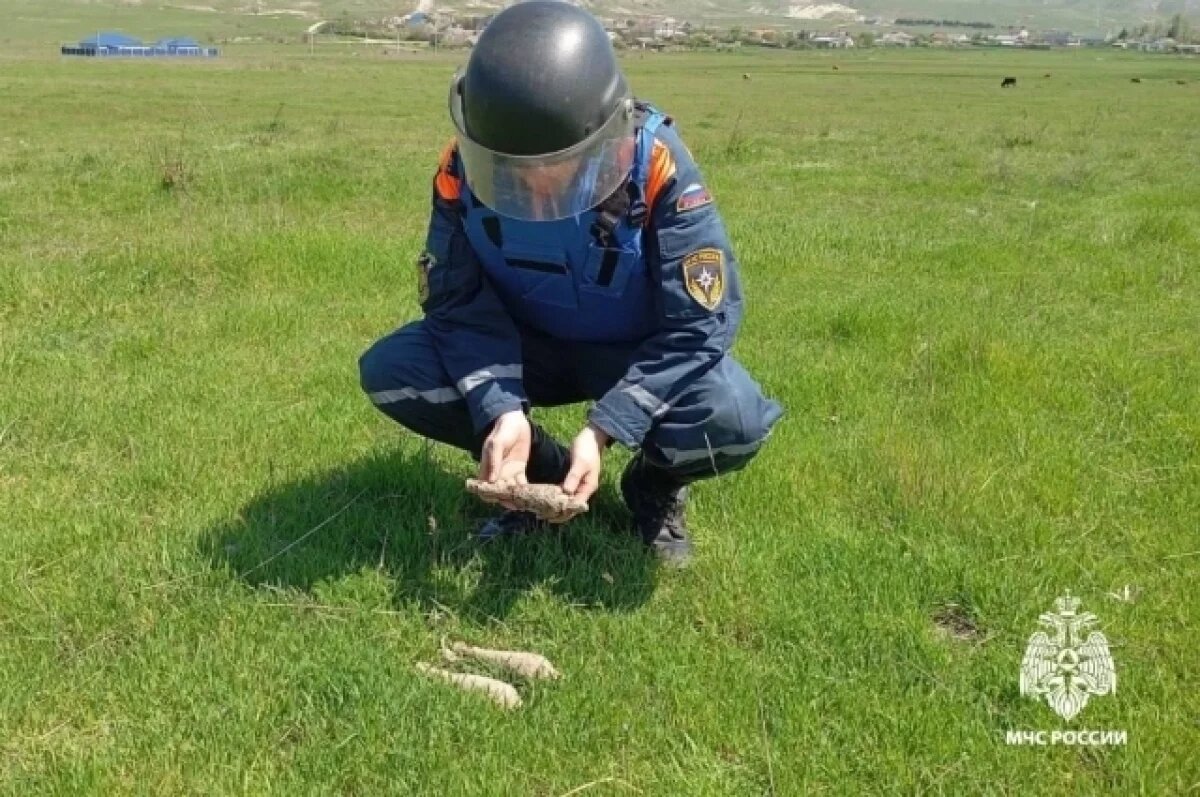    В Керчи пиротехники МЧС уничтожили три мины и один авиационный снаряд
