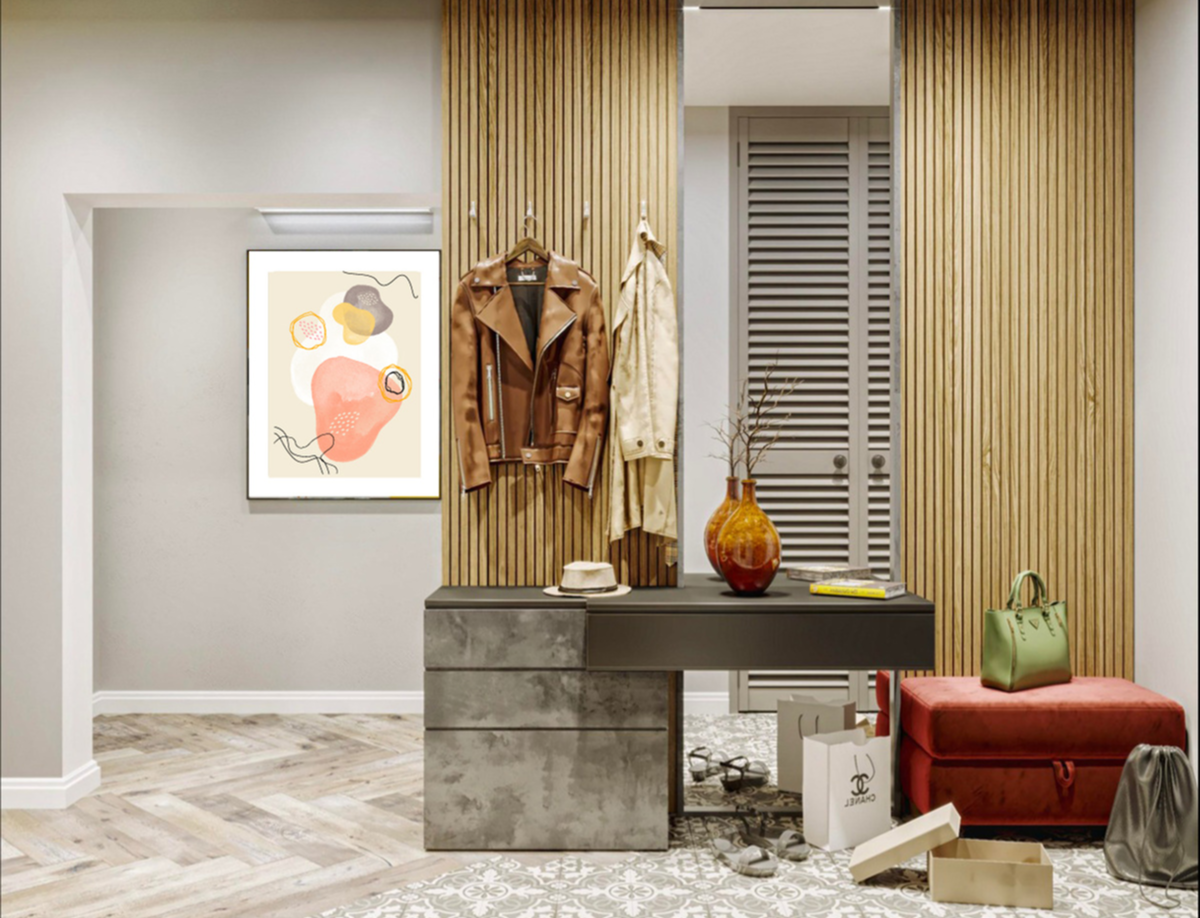 ВИзуализация из дизайн-проекта  Ирины Лаврик. Квартира в современном стиле