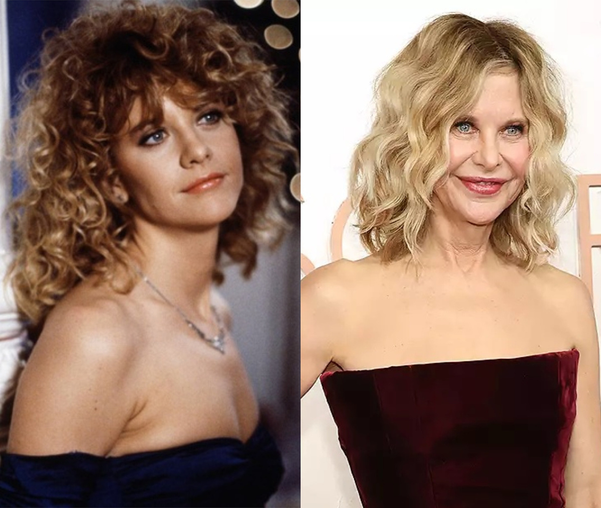 Мэг Райан в 1989 и в 2025