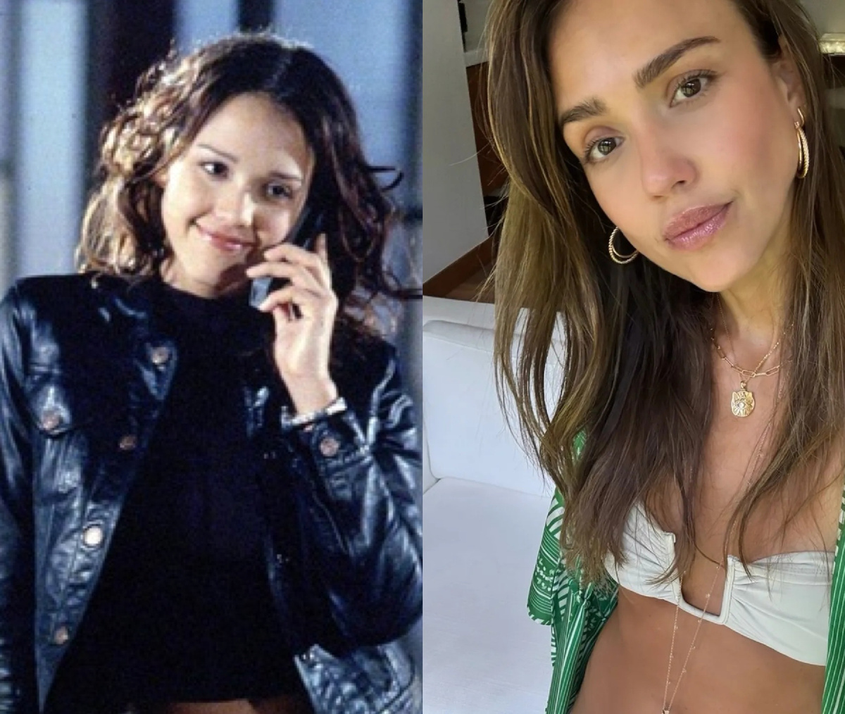 Джессика Альба в 2000 и в 2025