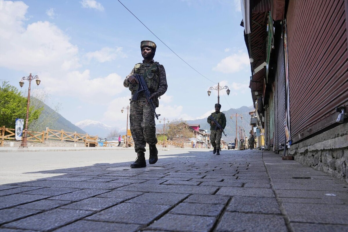 Индийские военные в регионе Кашмир.