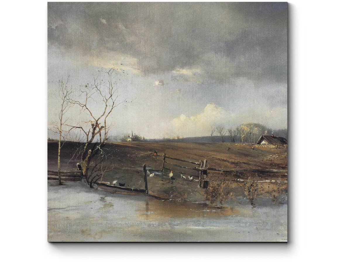 А.К.Саврасов "Весна. Огороды"