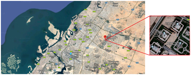Расположение свободной зоны SHAMS на карте