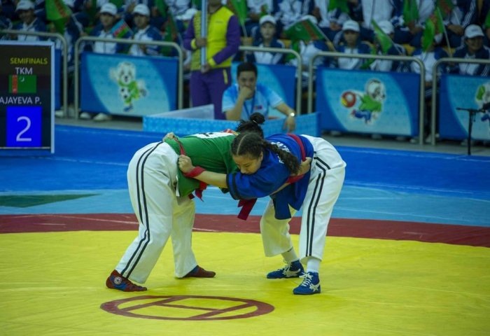 Международный турнир по национальной борьбе гореш и поясной борьбе алыш, 23-24 апреля, 2025 г., Ашхабад, Туркменистан (Фото: TDH)